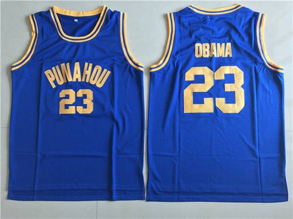 Movie Blue #23 OBAMA Basketball Jersey (Stitched) Movie Blue #23 OBAMA Basketball Jersey (Stitched)