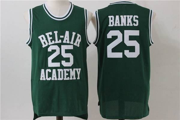 Movie Green #25 BANKS Basketball Jersey (Stitched) Movie Green #25 BANKS Basketball Jersey (Stitched)