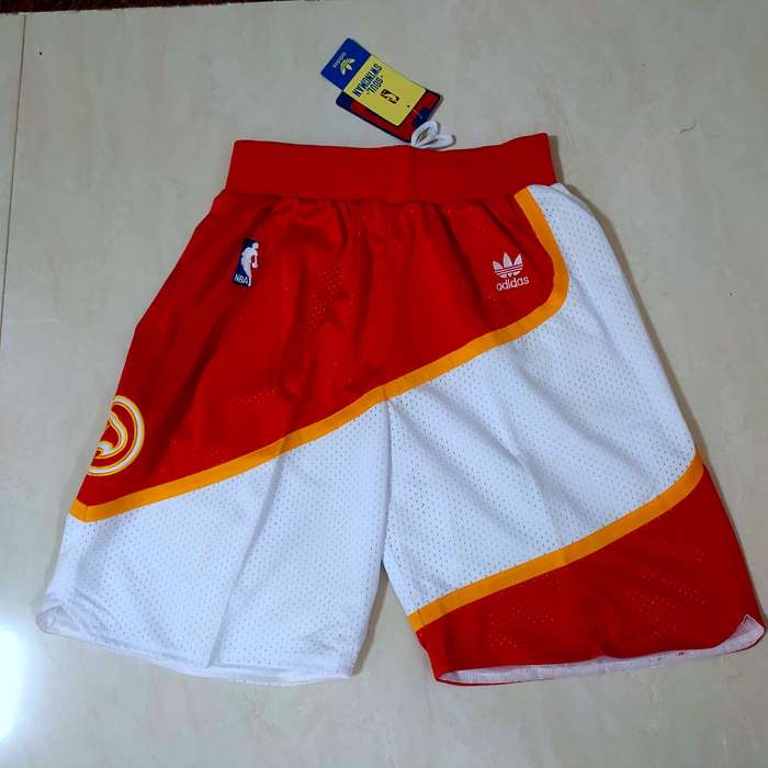 Atlanta Hawks Red White NBA Shorts Atlanta Hawks Red White NBA Shorts