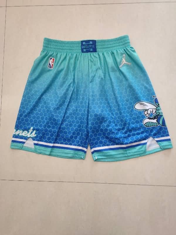 Charlotte Hornets Green Basketball Shorts 02 Charlotte Hornets Green Basketball Shorts 02