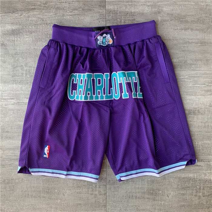 Charlotte Hornets Just Don Purple NBA Shorts Charlotte Hornets Just Don Purple NBA Shorts