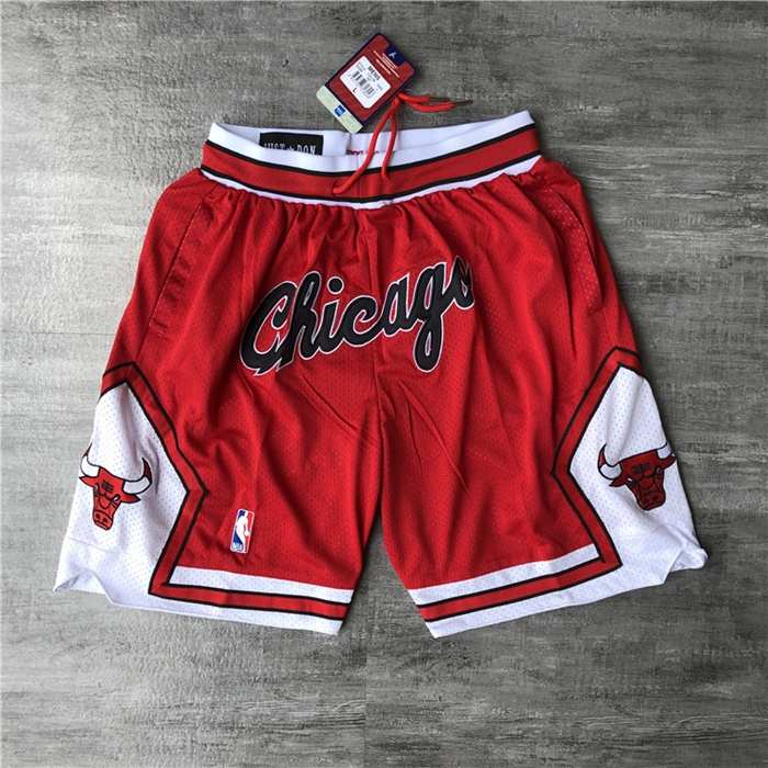 Chicago Bulls Just Don Red NBA Shorts 02 Chicago Bulls Just Don Red NBA Shorts 02