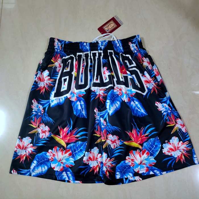 Chicago Bulls Mitchell&Ness Black NBA Shorts 02 Chicago Bulls Mitchell&Ness Black NBA Shorts 02