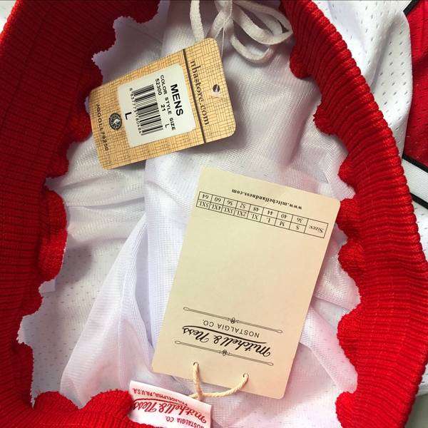 Chicago Bulls Mitchell&Ness White NBA Shorts