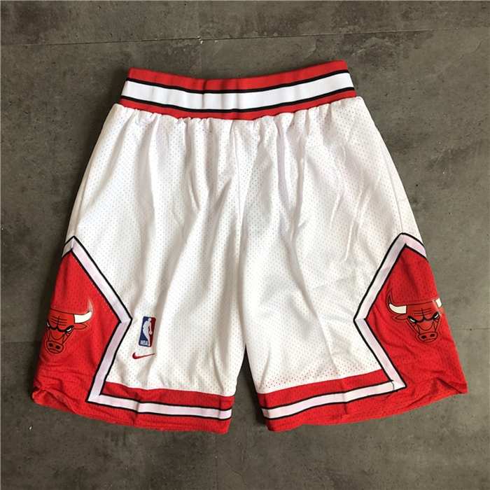 Chicago Bulls White Classics NBA Shorts Chicago Bulls White Classics NBA Shorts
