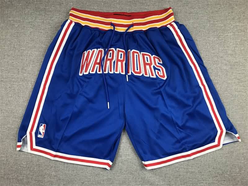 Golden State Warriors Just Don Blue Basketball Shorts 02 Golden State Warriors Just Don Blue Basketball Shorts 02