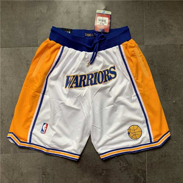 Golden State Warriors Just Don White NBA Shorts Golden State Warriors Just Don White NBA Shorts