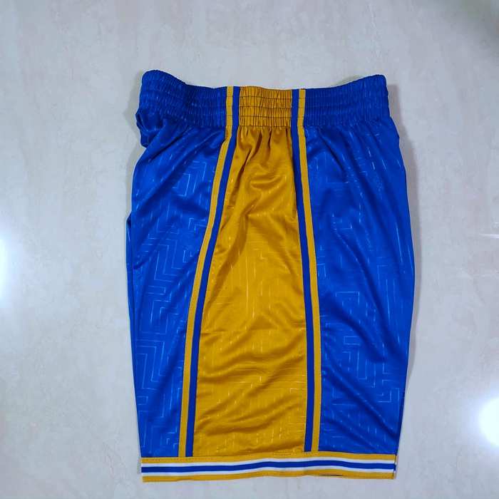 Golden State Warriors Blue NBA Shorts 02