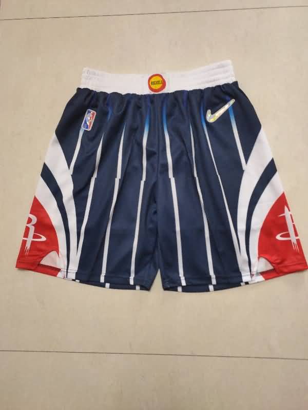 Houston Rockets Dark Blue Basketball Shorts Houston Rockets Dark Blue Basketball Shorts