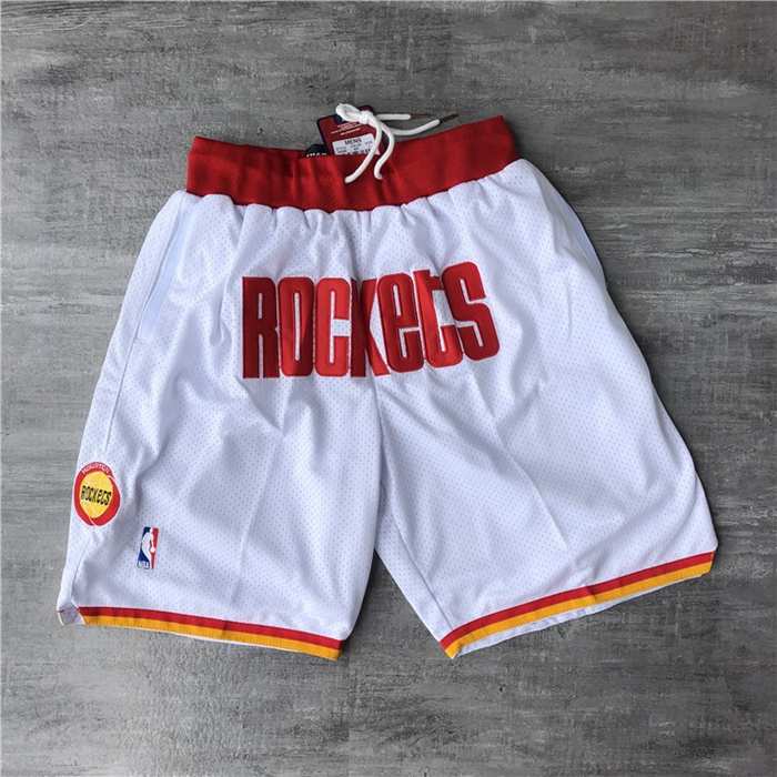 Houston Rockets Just Don White NBA Shorts Houston Rockets Just Don White NBA Shorts