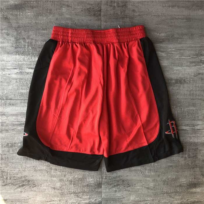 Houston Rockets Red NBA Shorts 02