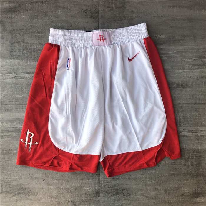 Houston Rockets White NBA Shorts 02 Houston Rockets White NBA Shorts 02