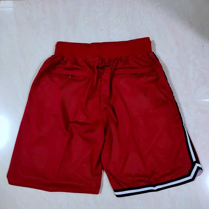 Miami Heat Just Don Red NBA Shorts 02