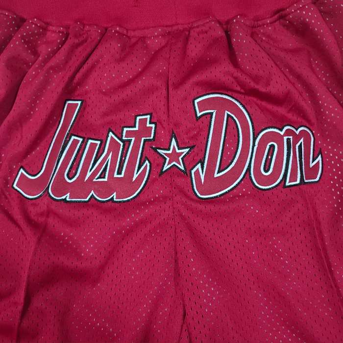 Miami Heat Just Don Red NBA Shorts 02