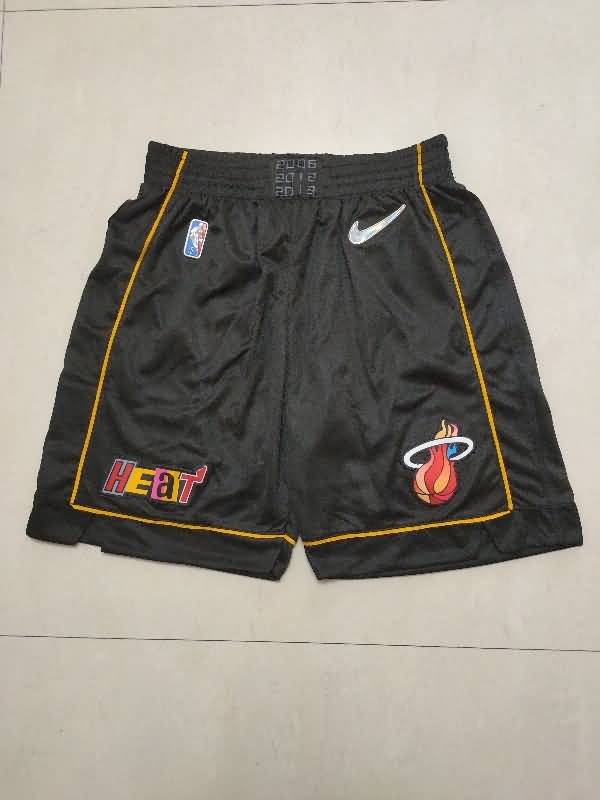 Miami Heat Black Basketball Shorts 02 Miami Heat Black Basketball Shorts 02