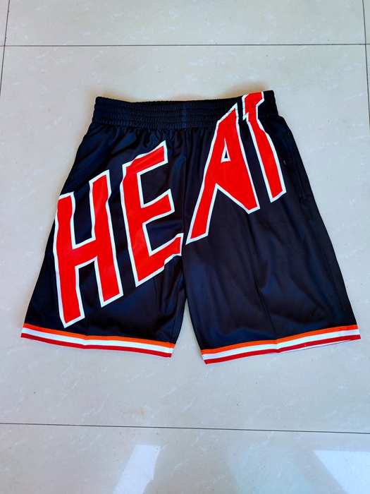 Miami Heat Mitchell&Ness Black NBA Shorts Miami Heat Mitchell&Ness Black NBA Shorts