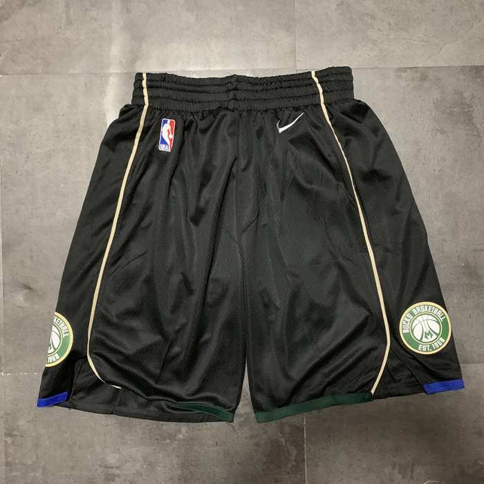 Milwaukee Bucks Black NBA Shorts Milwaukee Bucks Black NBA Shorts