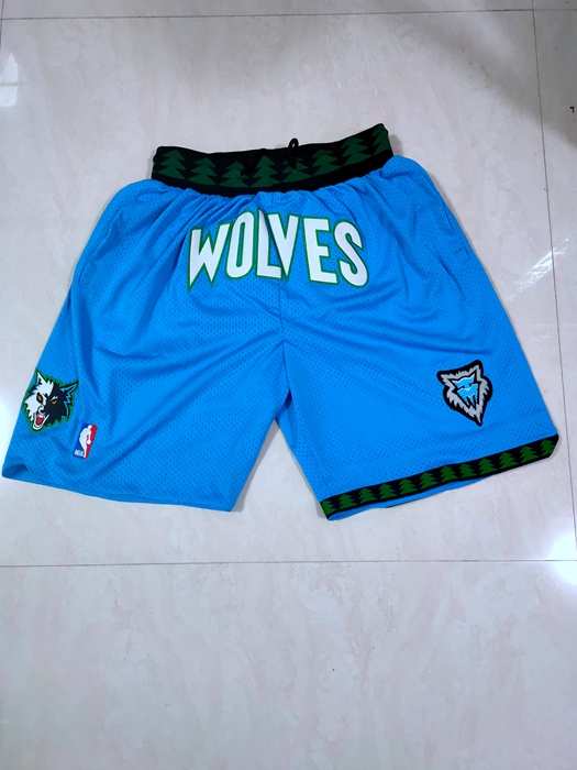 Minnesota Timberwolves Just Don Blue NBA Shorts Minnesota Timberwolves Just Don Blue NBA Shorts