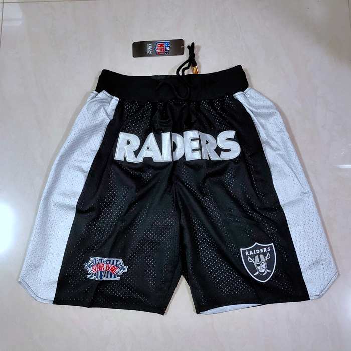 Las Vegas Raiders Just Don Black NFL Shorts Las Vegas Raiders Just Don Black NFL Shorts