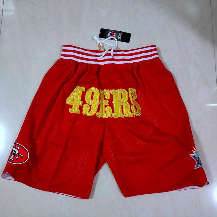 San Francisco 49ers Just Don Red NFL Shorts San Francisco 49ers Just Don Red NFL Shorts
