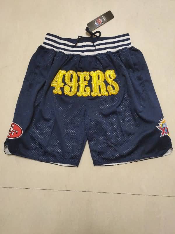 San Francisco 49ers Just Don Dark Blue NFL Shorts San Francisco 49ers Just Don Dark Blue NFL Shorts