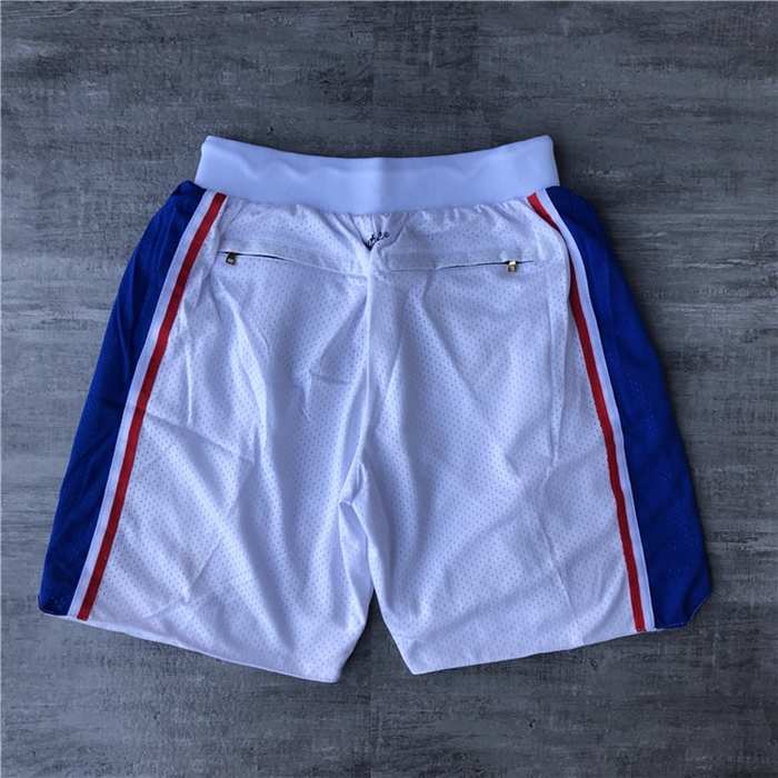 Philadelphia 76ers Just Don White NBA Shorts 02