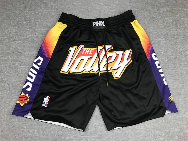 Phoenix Suns Just Don Black Basketball Shorts 02 Phoenix Suns Just Don Black Basketball Shorts 02