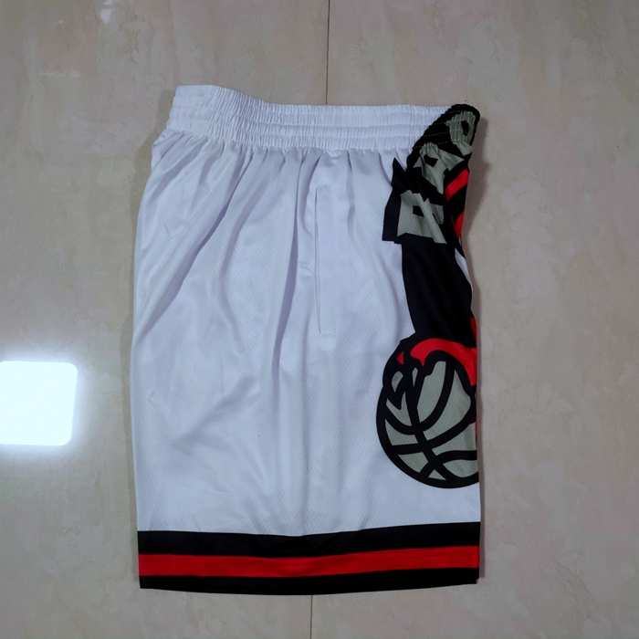 Toronto Raptors Mitchell&Ness White NBA Shorts
