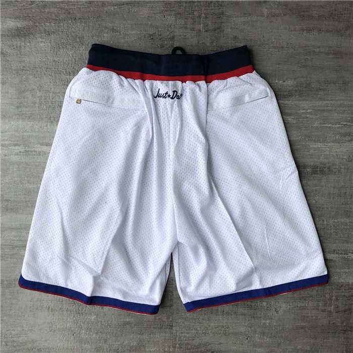 Washington Wizards Just Don White NBA Shorts