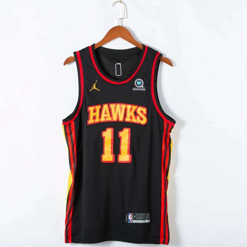 Atlanta Hawks 20/21 Black #11 YOUNG AJ Basketball Jersey (Stitched) Atlanta Hawks 20/21 Black #11 YOUNG AJ Basketball Jersey (Stitched)