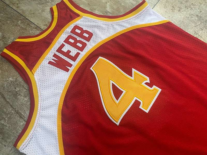 Atlanta Hawks 1986/87 Red #4 WEBB Classics Basketball Jersey (Closely Stitched)