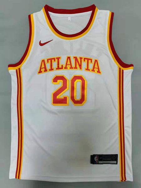 20/21 Atlanta Hawks White #20 COLLINS Basketball Jersey (Stitched) 20/21 Atlanta Hawks White #20 COLLINS Basketball Jersey (Stitched)