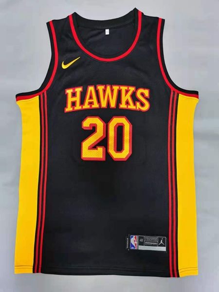Atlanta Hawks Black #20 COLLINS Basketball Jersey (Stitched) Atlanta Hawks Black #20 COLLINS Basketball Jersey (Stitched)