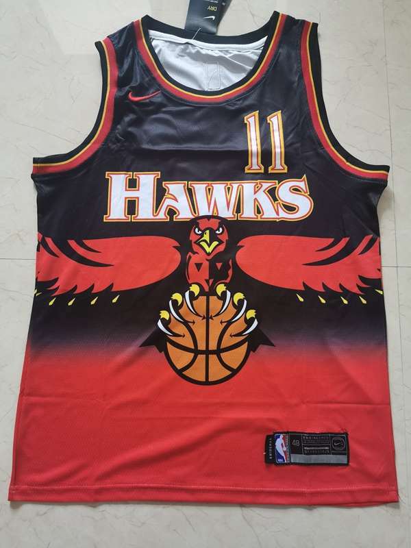 Atlanta Hawks Black Red #11 YOUNG Classics Basketball Jersey (Stitched) Atlanta Hawks Black Red #11 YOUNG Classics Basketball Jersey (Stitched)