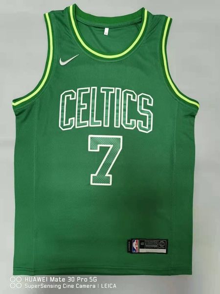 20/21 Boston Celtics Green #7 BROWN Basketball Jersey (Stitched) 02 20/21 Boston Celtics Green #7 BROWN Basketball Jersey (Stitched) 02