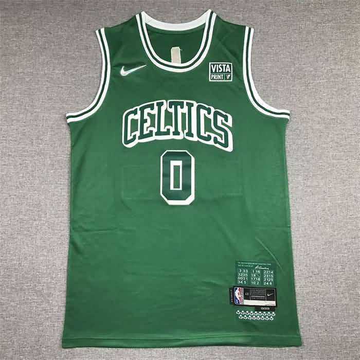 Boston Celtics 21/22 Green #0 TATUM City Basketball Jersey (Stitched)