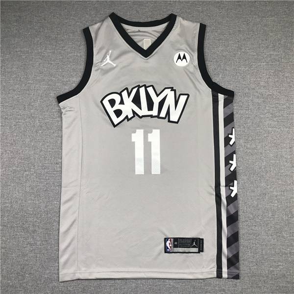 Brooklyn Nets 20/21 Grey #11 IRVING AJ Basketball Jersey (Stitched) Brooklyn Nets 20/21 Grey #11 IRVING AJ Basketball Jersey (Stitched)