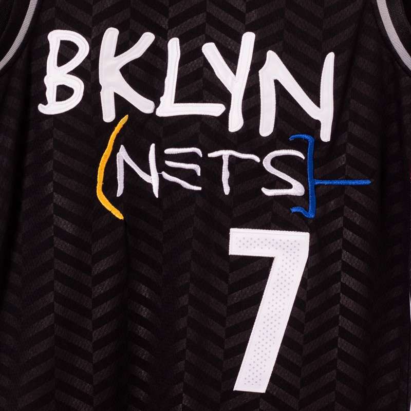 Brooklyn Nets 20/21 Black #7 DURANT City Basketball Jersey (Stitched)