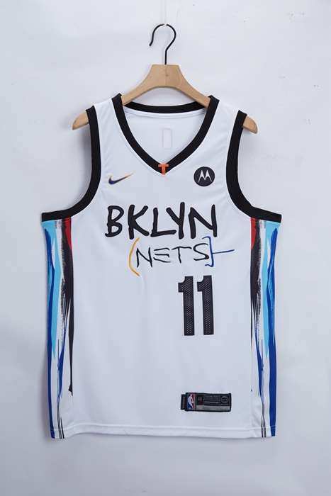 Brooklyn Nets 20/21 White #11 IRVING City Basketball Jersey (Stitched) Brooklyn Nets 20/21 White #11 IRVING City Basketball Jersey (Stitched)