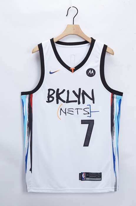 Brooklyn Nets 20/21 White #7 DURANT City Basketball Jersey (Stitched) Brooklyn Nets 20/21 White #7 DURANT City Basketball Jersey (Stitched)