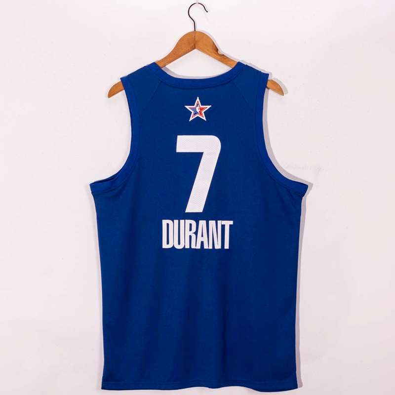 Brooklyn Nets 20/21 Blue #7 DURANT ALL-STAR Basketball Jersey (Stitched)