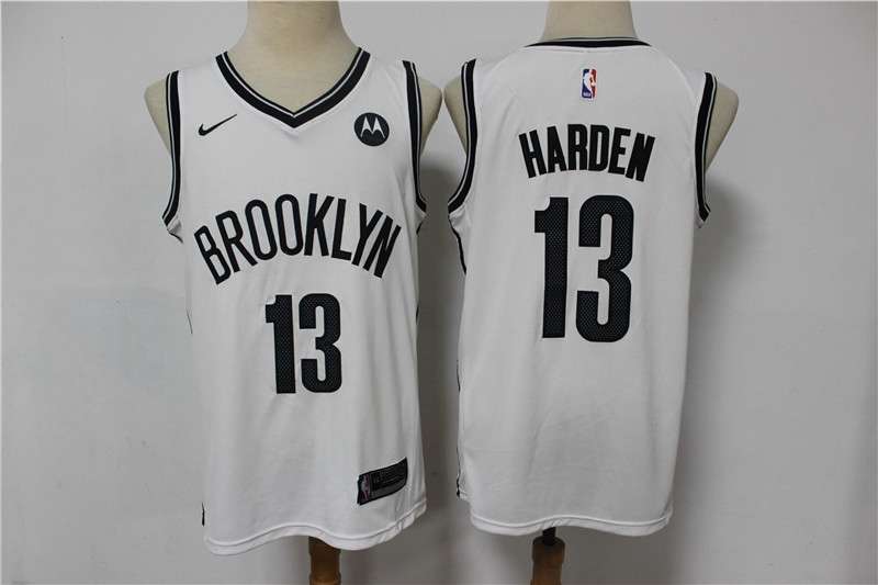 Brooklyn Nets 20/21 White #13 HARDEN Basketball Jersey (Stitched) Brooklyn Nets 20/21 White #13 HARDEN Basketball Jersey (Stitched)