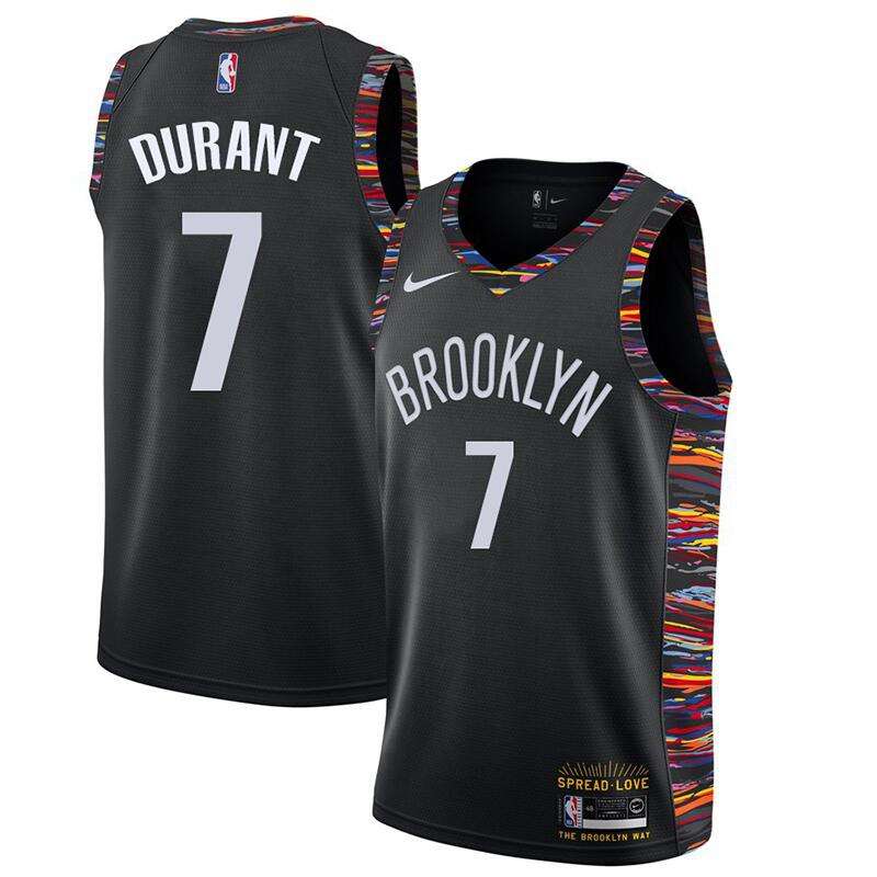 Brooklyn Nets 2020 Black #7 DURANT City Basketball Jersey (Stitched) Brooklyn Nets 2020 Black #7 DURANT City Basketball Jersey (Stitched)