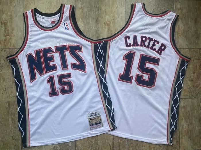 Brooklyn Nets 2006/07 White #15 CARTER Classics Basketball Jersey (Closely Stitched) Brooklyn Nets 2006/07 White #15 CARTER Classics Basketball Jersey (Closely Stitched)