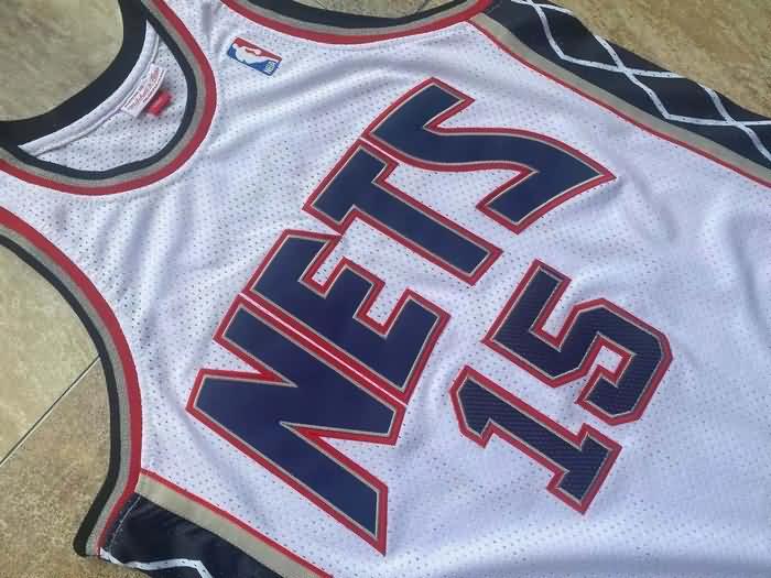 Brooklyn Nets 2006/07 White #15 CARTER Classics Basketball Jersey (Closely Stitched)