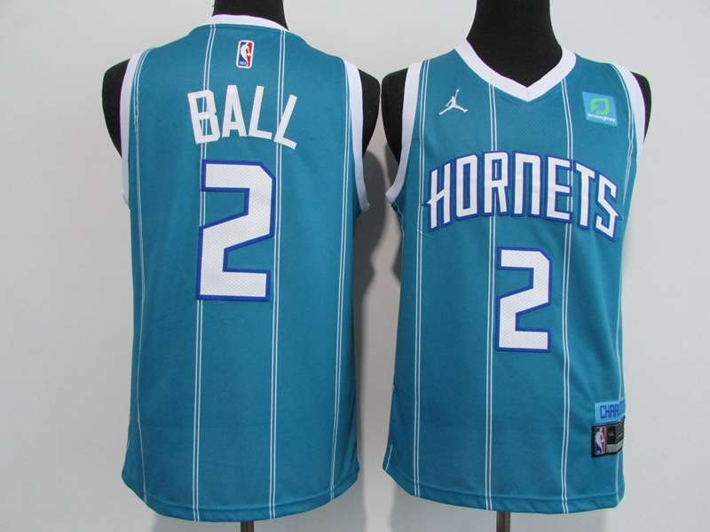 Charlotte Hornets 20/21 Green #2 BALL AJ Basketball Jersey (Stitched) Charlotte Hornets 20/21 Green #2 BALL AJ Basketball Jersey (Stitched)