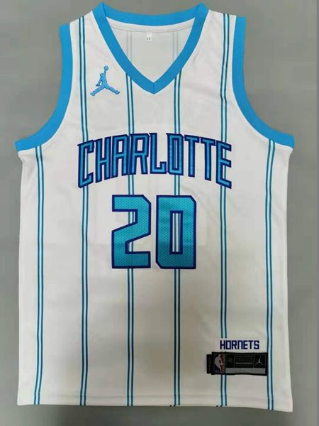 20/21 Charlotte Hornets White #20 HAYWARD AJ Basketball Jersey (Stitched) 20/21 Charlotte Hornets White #20 HAYWARD AJ Basketball Jersey (Stitched)