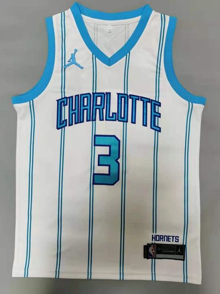 20/21 Charlotte Hornets White #3 ROZIER III AJ Basketball Jersey (Stitched) 20/21 Charlotte Hornets White #3 ROZIER III AJ Basketball Jersey (Stitched)