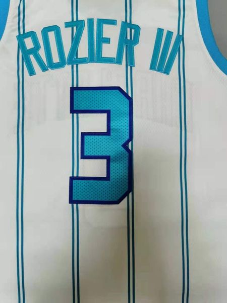 20/21 Charlotte Hornets White #3 ROZIER III AJ Basketball Jersey (Stitched)