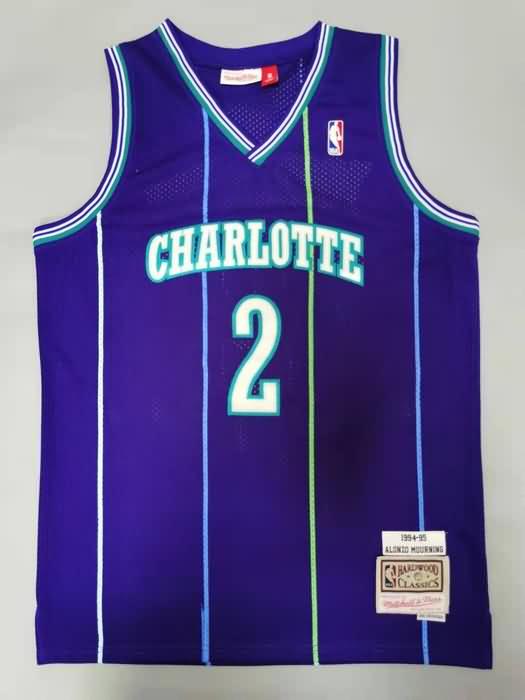 Charlotte Hornets 1994/95 Purple #2 JOHNSON Classics Basketball Jersey (Stitched) Charlotte Hornets 1994/95 Purple #2 JOHNSON Classics Basketball Jersey (Stitched)